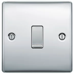 British General Nexus Metal 10AX 1-Gang Intermediate Switch Polished Chrome 2 British General Nexus Metal 10AX 1-Gang Intermediate Switch Polished Chrome - Image 2