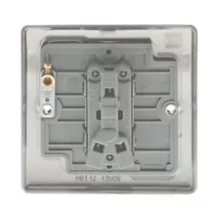 British General Nexus Metal 10AX 1-Gang 2-Way Light Switch Brushed Iridium -British General Switches & Sockets Store 87828 A3