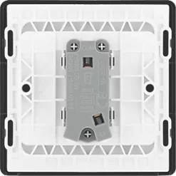 British General Evolve 10A 1-Gang 1-Way Bell Push Switch Black with Black Inserts -British General Switches & Sockets Store 878PY A5