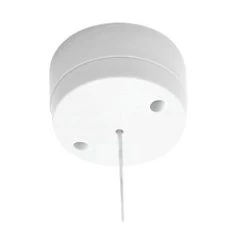 British General 6A 1-Way Pull Cord Switch White