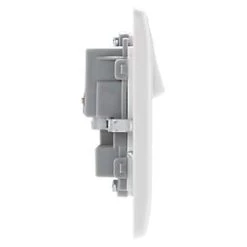 British General 800 Series 13A 2-Gang DP Switched Socket White -British General Switches & Sockets Store 892HV A2