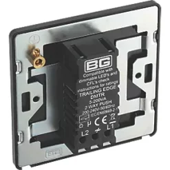 British General Evolve 1-Gang 2-Way LED Trailing Edge Single Push Dimmer Switch with Rotary Control Copper with Black Inserts 10 British General Evolve 1-Gang 2-Way LED Trailing Edge Single Push Dimmer Switch with Rotary Control Copper with Black Inserts -British General Switches & Sockets Store 902PY A4