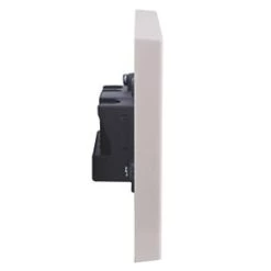 British General 900 Series 5A 1-Gang Unswitched Round Pin Plug Socket White -British General Switches & Sockets Store 91241 A3