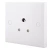 British General 900 Series 5A 1-Gang Unswitched Round Pin Plug Socket White