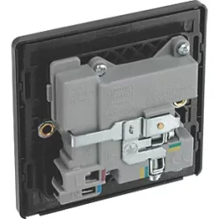 British General Evolve 13A 1-Gang SP Switched Socket + 2.1A 2-Outlet Type A USB Charger Copper with Black Inserts -British General Switches & Sockets Store 923RF A4