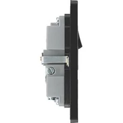 British General Evolve 13A 1-Gang SP Switched Socket + 2.1A 2-Outlet Type A USB Charger Copper with Black Inserts -British General Switches & Sockets Store 923RF A5