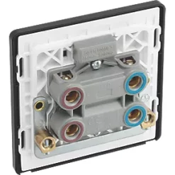 British General Evolve 45A 1-Gang 2-Pole Cooker Switch Blue with LED with Black Inserts -British General Switches & Sockets Store 930PY A4