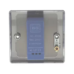 British General Nexus Metal 1-Gang 2-Way LED Dimmer Switch Black Nickel -British General Switches & Sockets Store 94175 A3