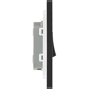 British General Evolve 20 A 16AX 1-Gang 2-Way Light Switch Matt Black with Black Inserts 6 British General Evolve 20 A 16AX 1-Gang 2-Way Light Switch Matt Black with Black Inserts - Image 6
