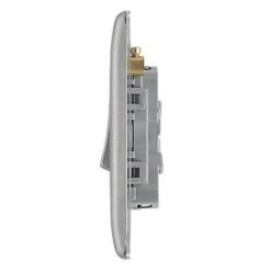 British General Nexus Metal 10AX 3-Gang 2-Way Light Switch Brushed Steel -British General Switches & Sockets Store 95141 A2