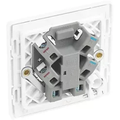 British General Evolve 13A Unswitched Fused Spur with LED Pearlescent White with White Inserts -British General Switches & Sockets Store 960PX A4