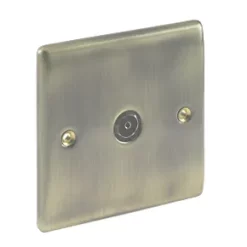 British General Nexus Metal Coaxial TV Socket Antique Brass 7 British General Nexus Metal Coaxial TV Socket Antique Brass -British General Switches & Sockets Store 96948 A2
