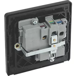 British General Evolve 13A 1-Gang SP Switched Socket Copper with Black Inserts -British General Switches & Sockets Store 969RF A4
