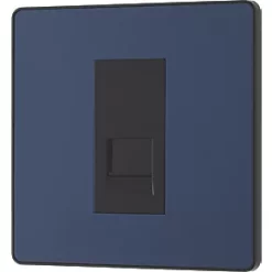 British General Evolve Master Telephone Socket Blue with Black Inserts -British General Switches & Sockets Store 978RF A3