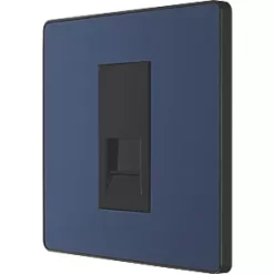 British General Evolve Master Telephone Socket Blue with Black Inserts