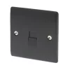 British General Nexus Metal Master Telephone Socket Matt Black