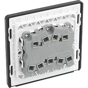 British General Evolve 20 A 16AX 3-Gang 2-Way Light Switch Satin Brass with Black Inserts 5 British General Evolve 20 A 16AX 3-Gang 2-Way Light Switch Satin Brass with Black Inserts - Image 5